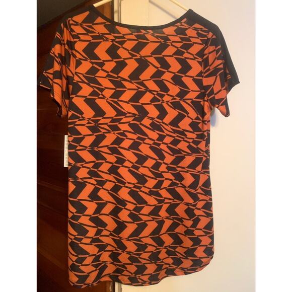 LuLaRoe Classic T Medium Black & Burnt Orange NWT Halloween Colors - Picture 5 of 5